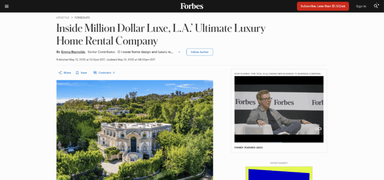 Forbes Million Dollar Luxe